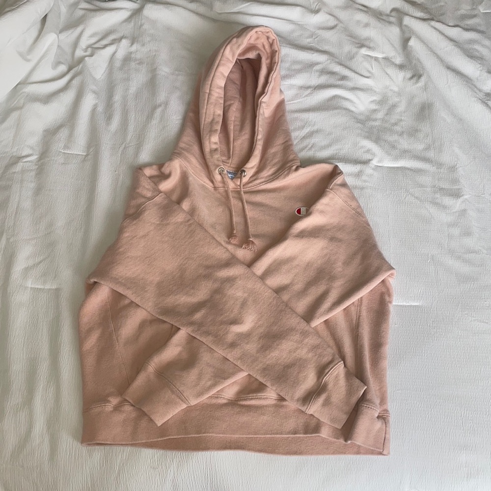 Champion Reverse Weave Light Pink Hoodie